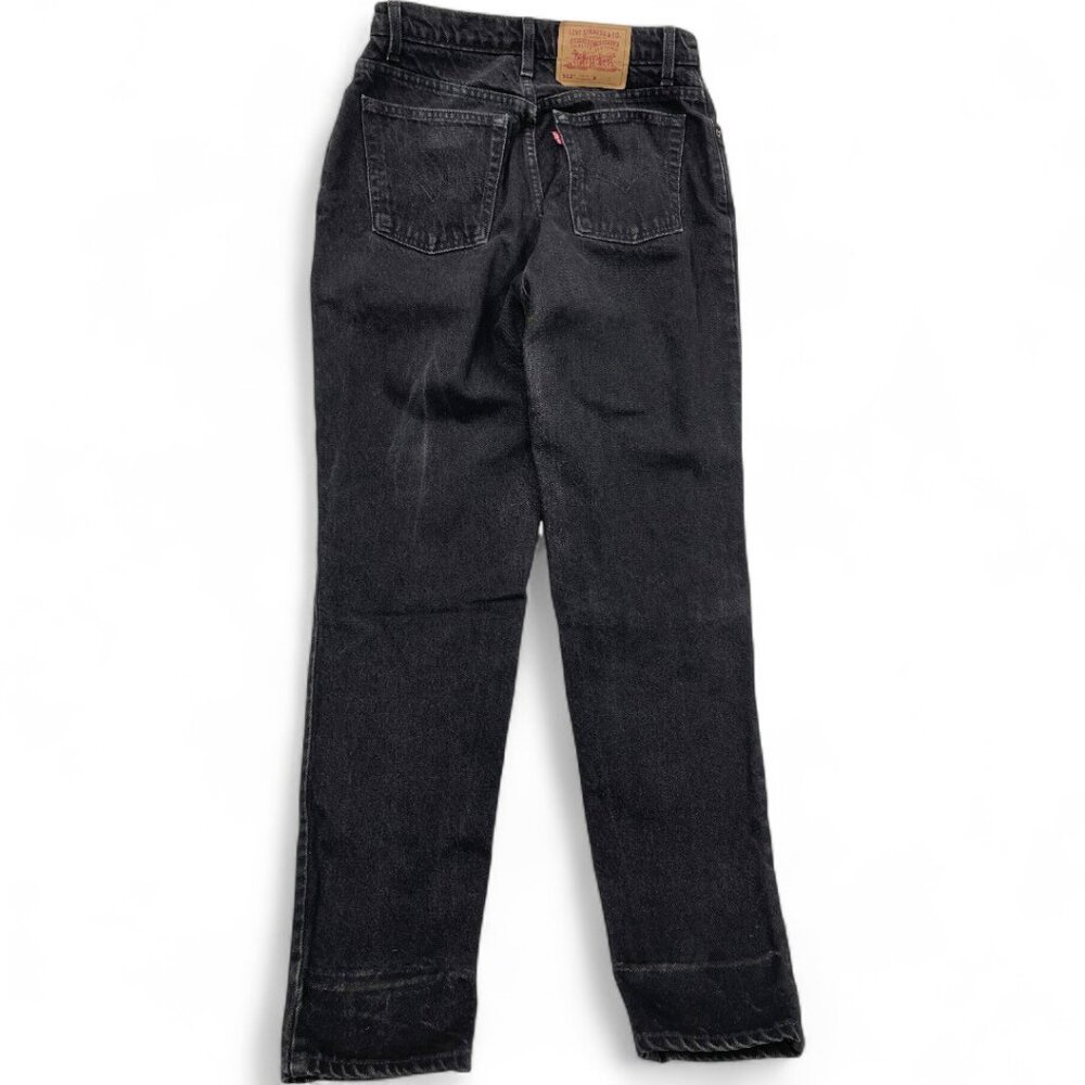 Levi's 512 Vintage Slim Fit Tapered Black Cotton Denim Jeans Men's 31x32